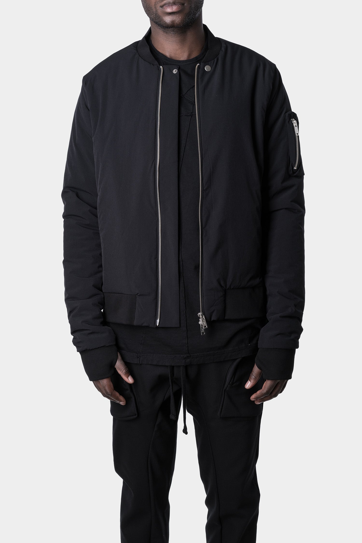 Padded bomber jacket