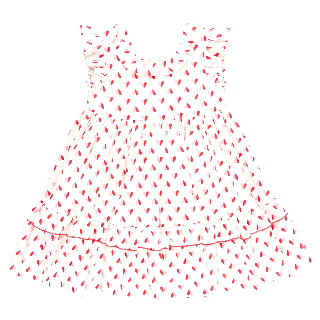 Pink Chicken - Girls Judith Dress - Paper Hearts