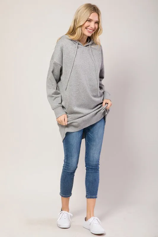 Plus Hoodie Sweater Tunic (More Colors)