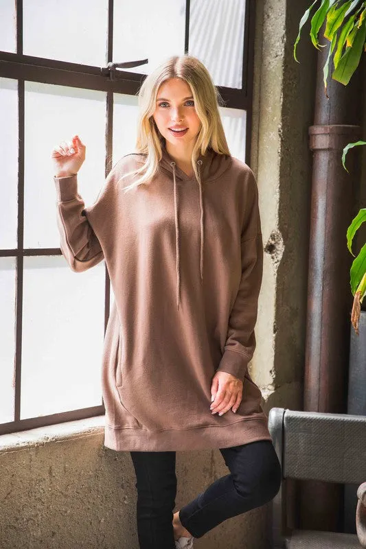 Plus Hoodie Sweater Tunic (More Colors)