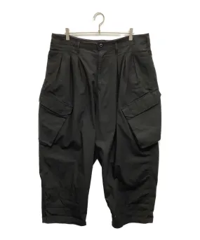 [Pre-owned] BLACK Scandal Yohji Yamamoto Ripstop 12-tuck pants