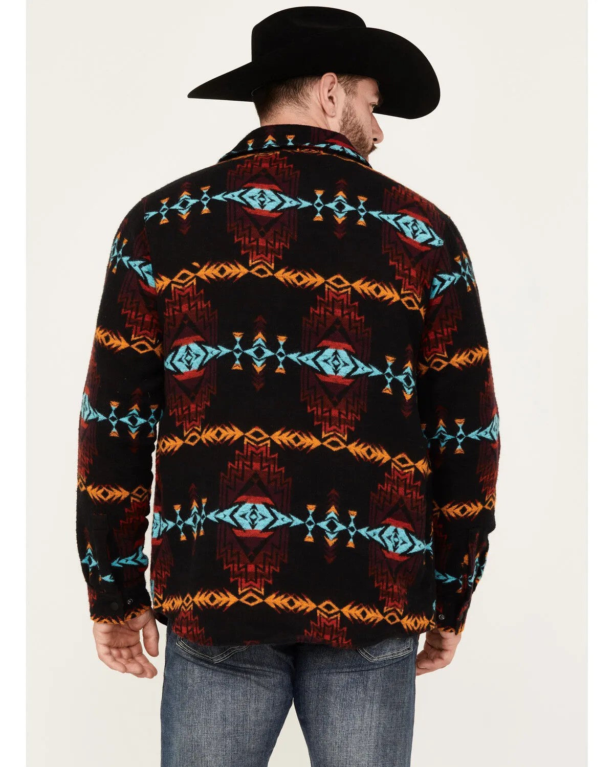 Product Name:  Rock & Roll Denim Men's Southwestern Print Shirt Jacket