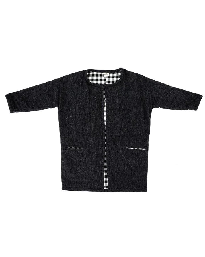 Punkwasp Chore Coat - Black & White Gingham