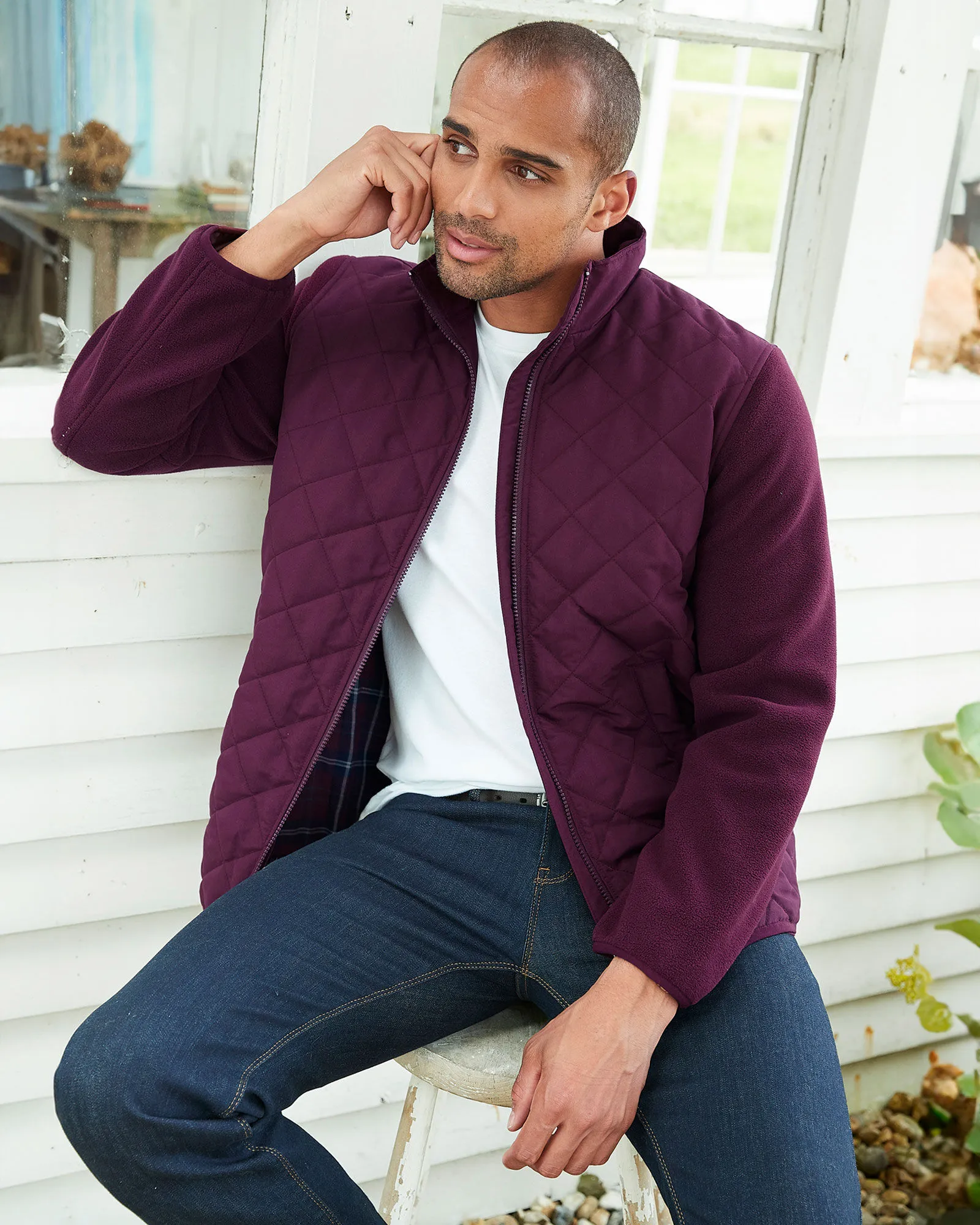 Quilted Fleece Jacket