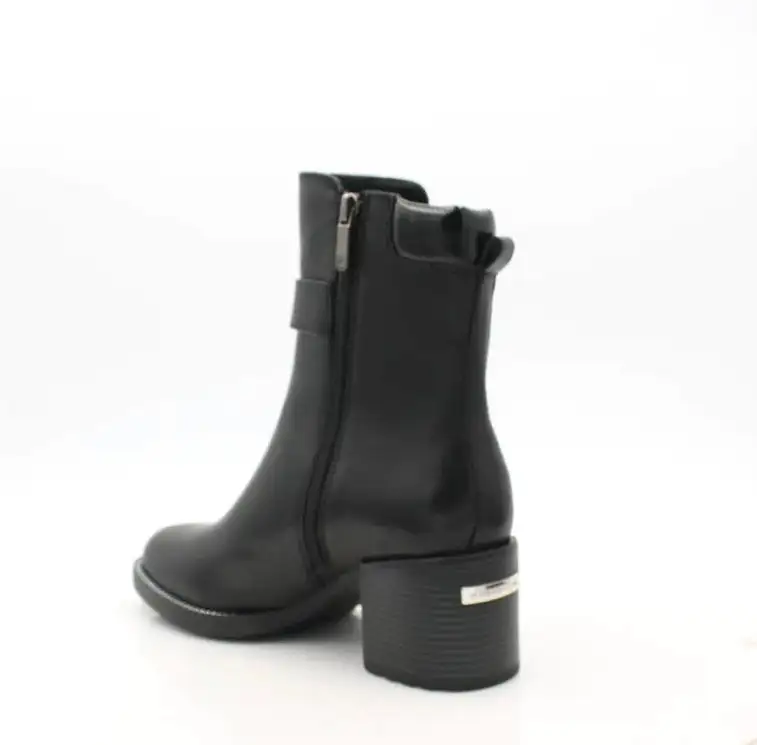 Regarde Le Ciel Elly-21 Black Leather Ankle Boot