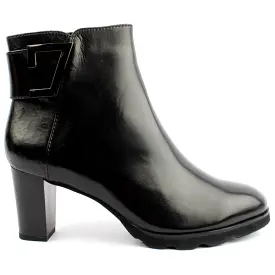 Regarde Le Ciel Patricia-33 Black Leather Ankle Boot