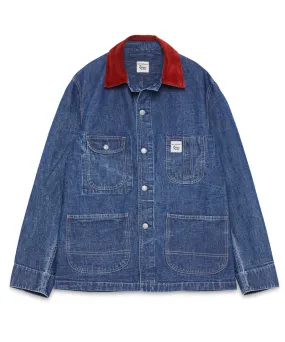 Roy Roger’s X Dave’s New York Collab Work Chore Jacket - Denim Rinse