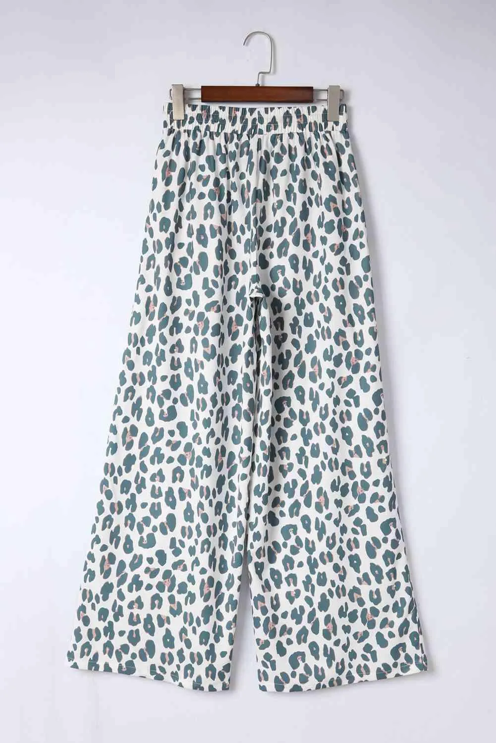 Safari Chic Drawstring Wide Leg Pants