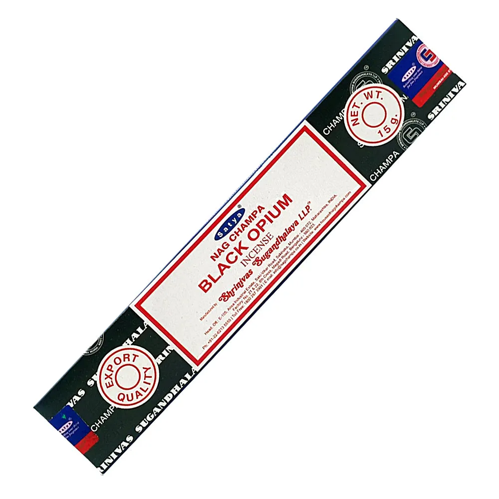 Satya Black Opium Incense Sticks 15g