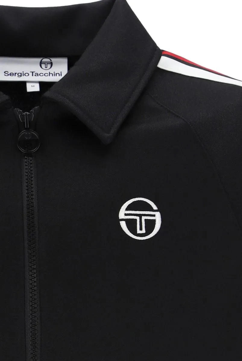 Sergio Tacchini Renshaw Tape Track Jacket Black