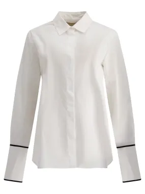 Shirt With Contrasting Profiles Shirts White