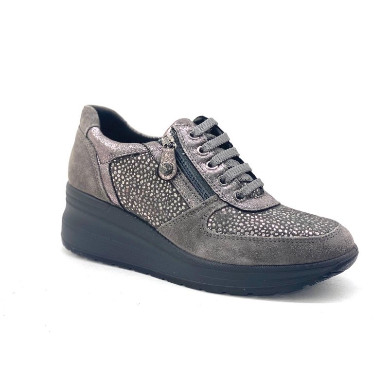 SNEAKERS TACCO INTERNO ENVAL SOFT DONNA SCAMOSCIATO ST. DACIA GRIGIO 2760111