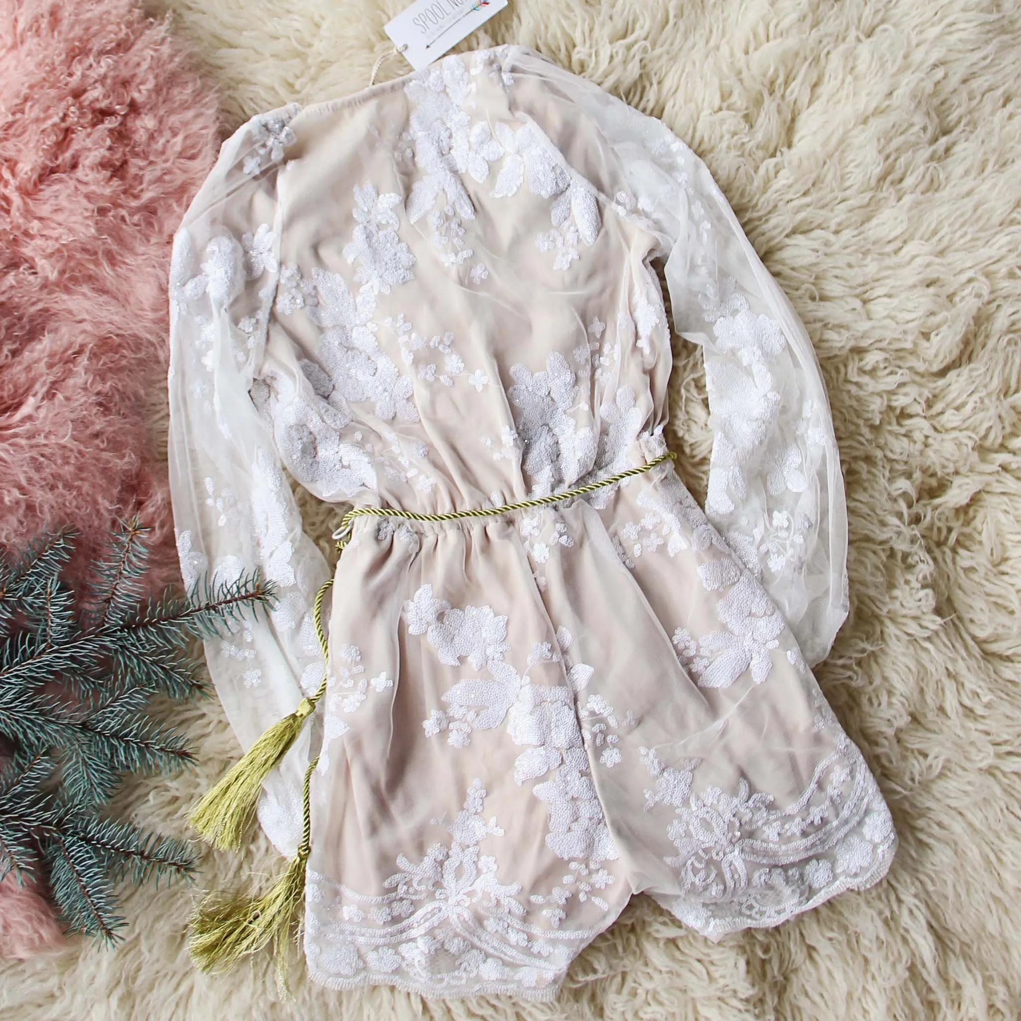 Snow Rose Romper