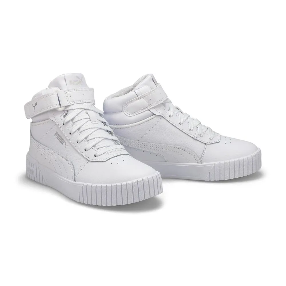 Soft Moc Girls Carina 2.0 Mid Sneaker - White