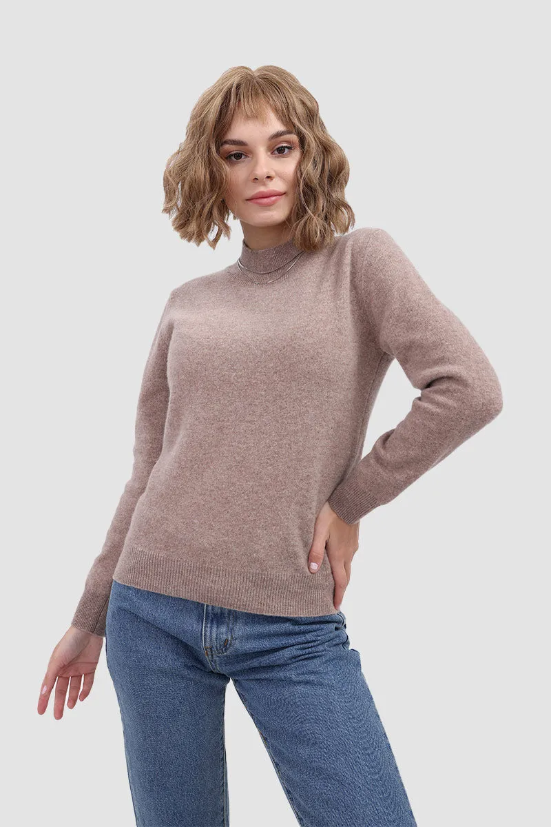 Solid Wool Knit Sweater