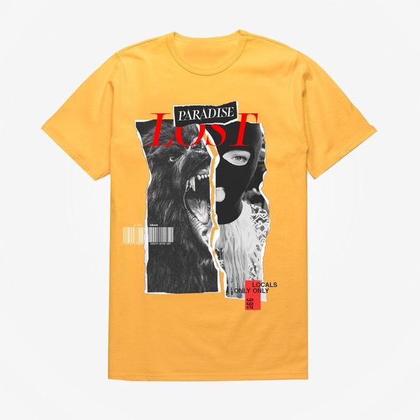 Split Tee Mustard