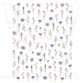 Spring Nail Art Flowers Stickers