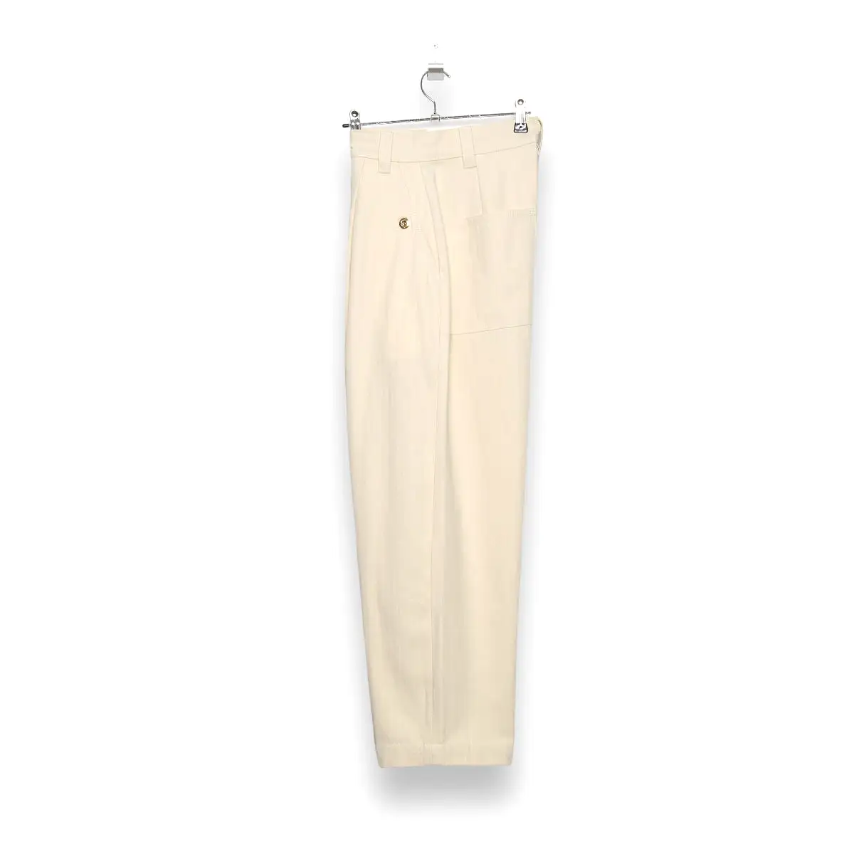 Standardtypes Naval Button Pants offwhite herringbone ST048