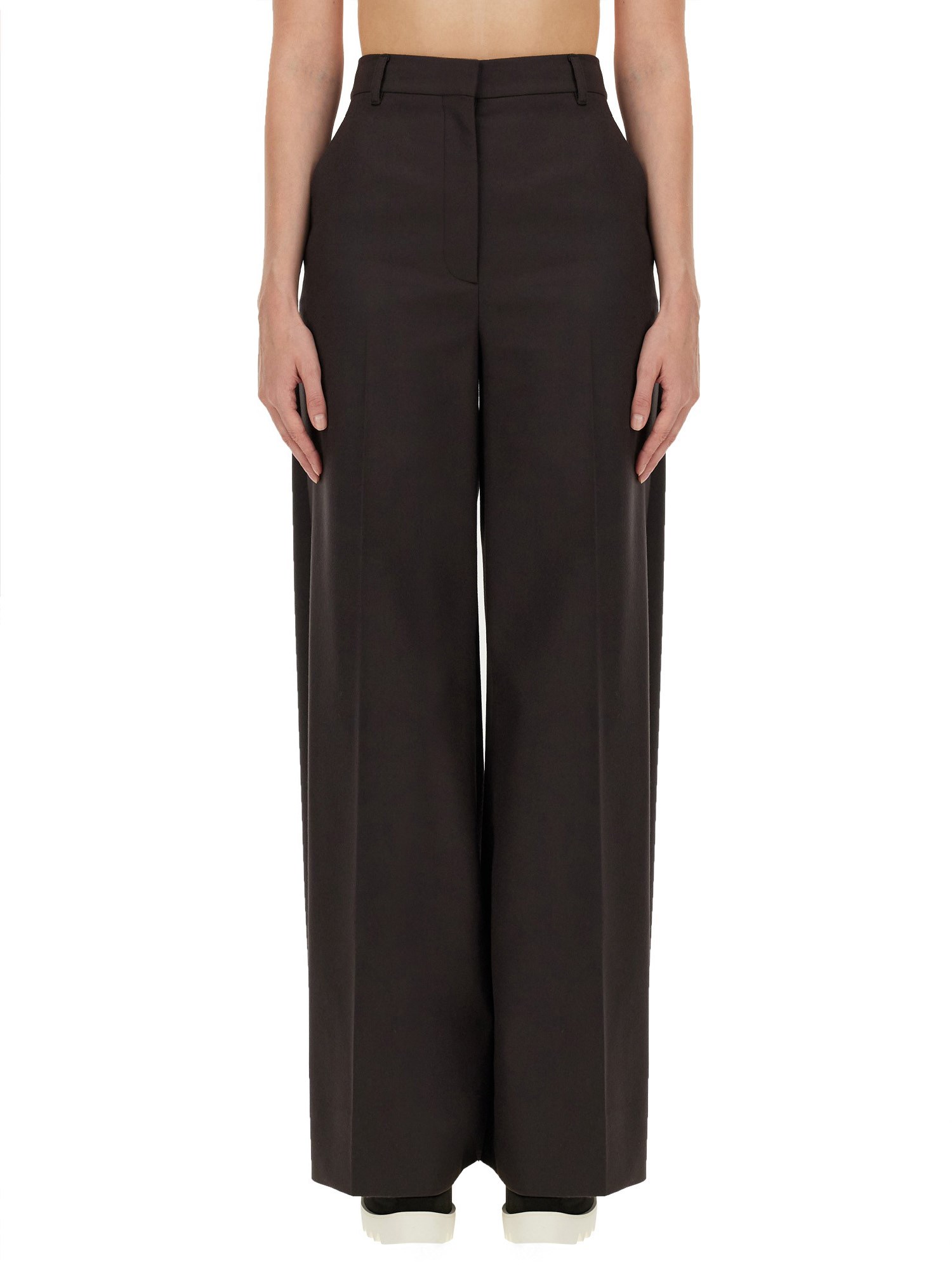 STELLA McCARTNEY    SUSTAINABLE WOOL FLARED PANTS