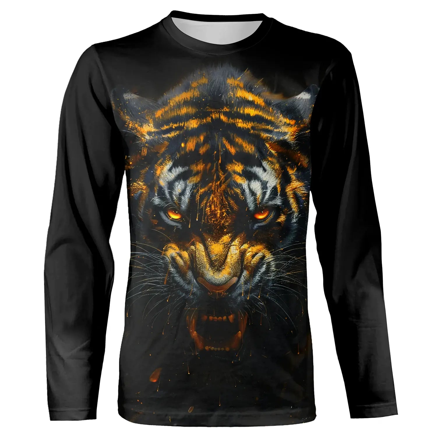 T-Shirt Tigre d'Or - Regard Intense Faune Sauvage - Esprit du Prédateur - CT22022450