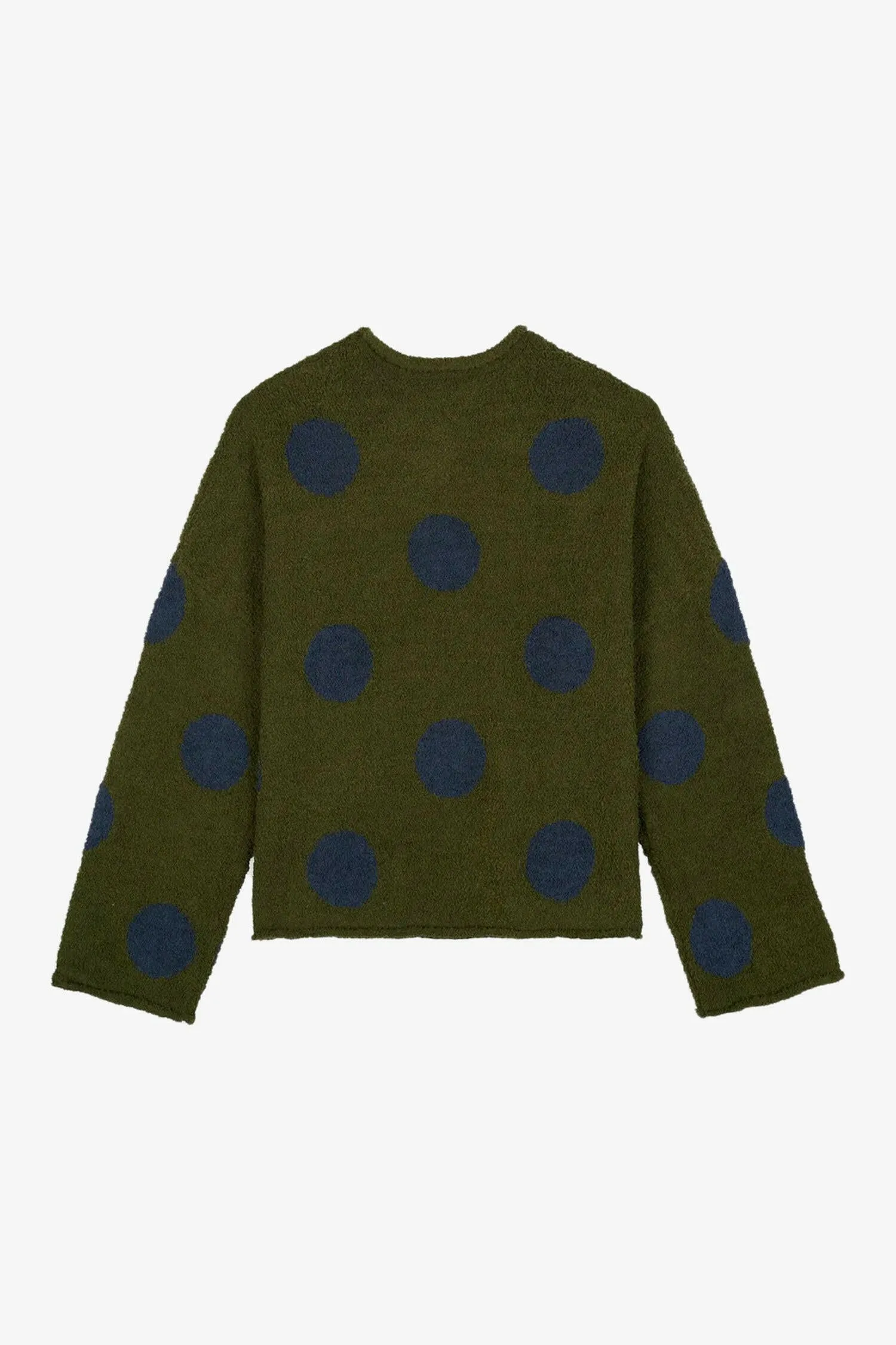 Teddy Fur Dot Knit Sweater