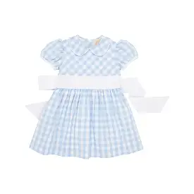 The Beaufort Bonnet Company - Beale Street Blue Check Cindy Lou Sash Dress