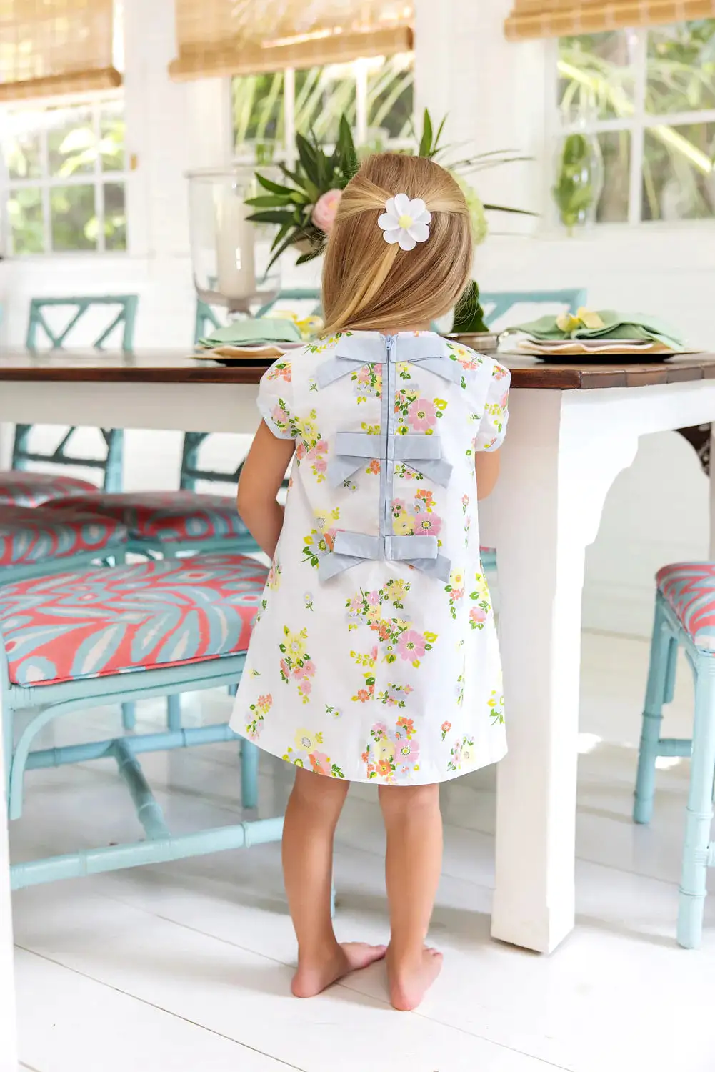 The Beaufort Bonnet Company - Biltmore Blooms Betts Bow Dress - Broadcloth