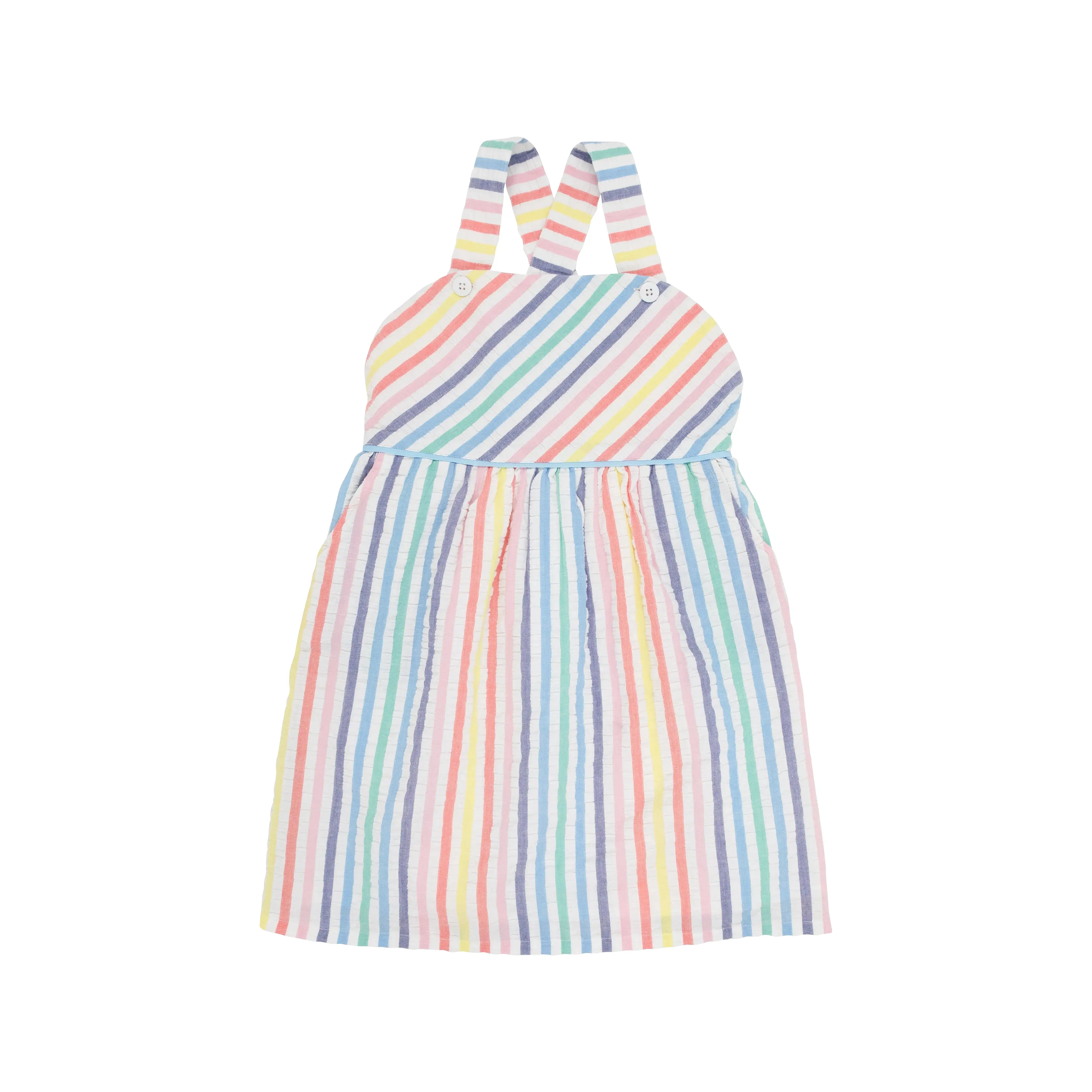 The Beaufort Bonnet Company - Happy Hues Seersucker Ruthie Day Dress - Seersucker