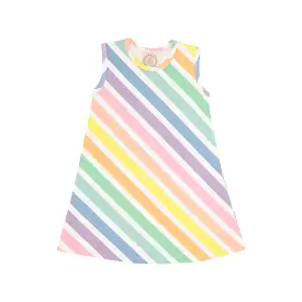 The Beaufort Bonnet Company - Rainbow Rollerskate Stripe Polly Play Dress