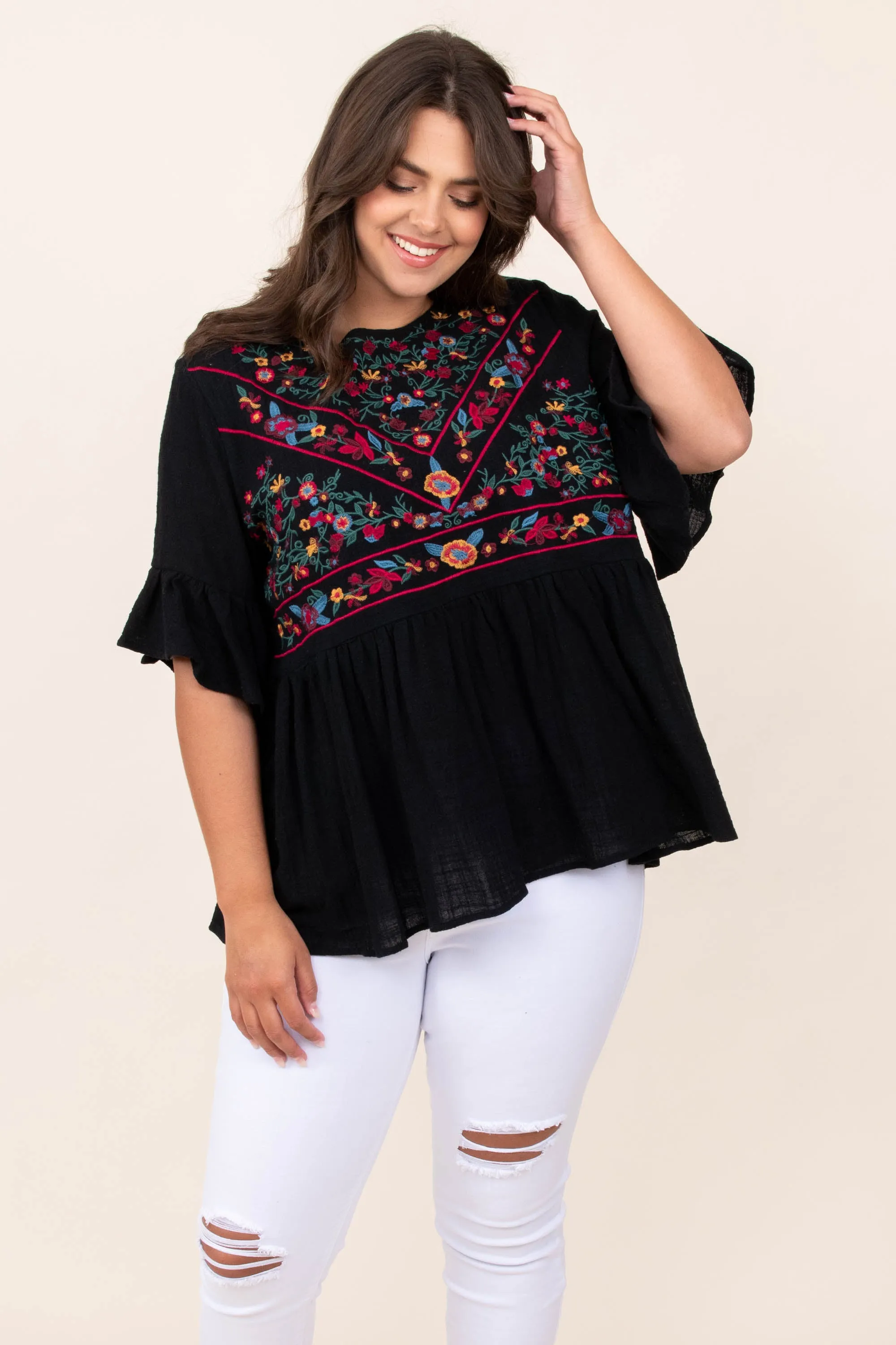 Trusting In You Top, Black