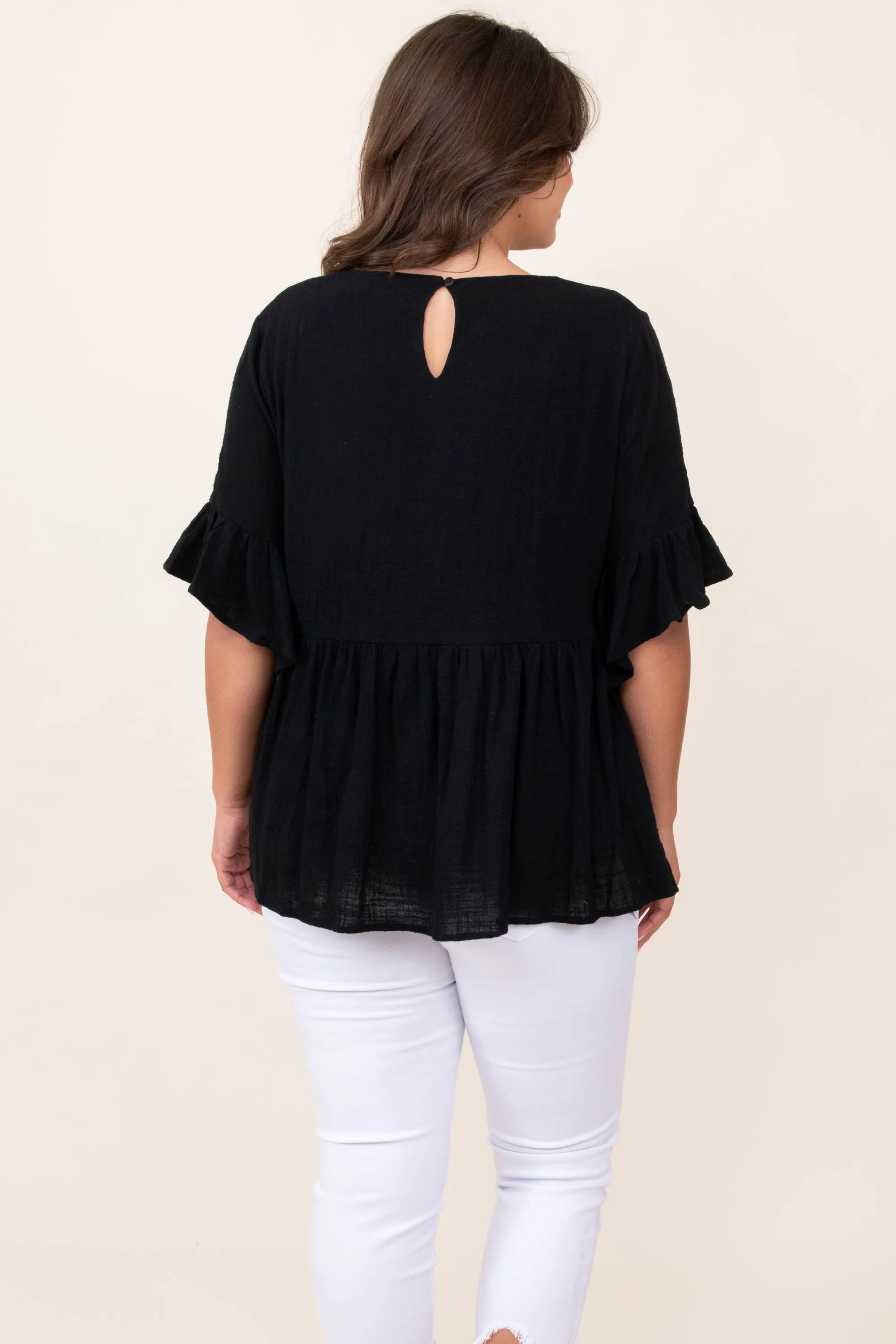 Trusting In You Top, Black