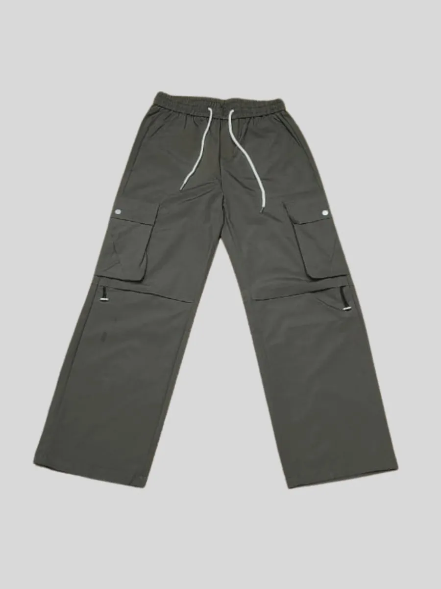 Urban Core Olive Parachute Pants [ Unisex ]