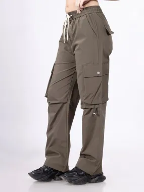 Urban Core Olive Parachute Pants [ Unisex ]