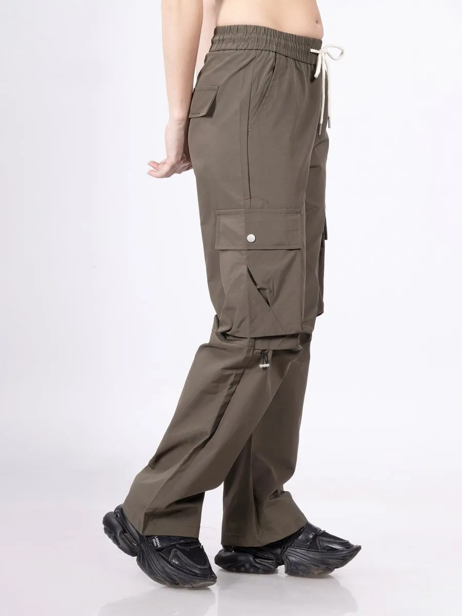 Urban Core Olive Parachute Pants [ Unisex ]