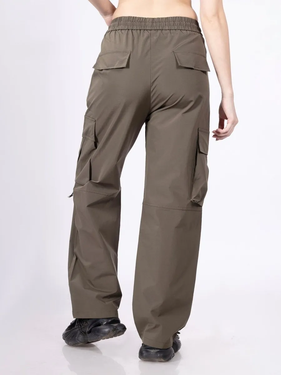 Urban Core Olive Parachute Pants [ Unisex ]