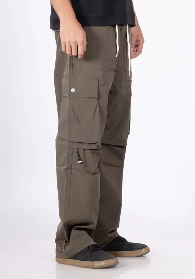 Urban Core Olive Parachute Pants [ Unisex ]