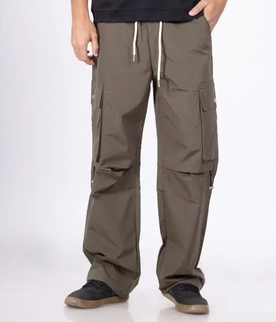 Urban Core Olive Parachute Pants [ Unisex ]