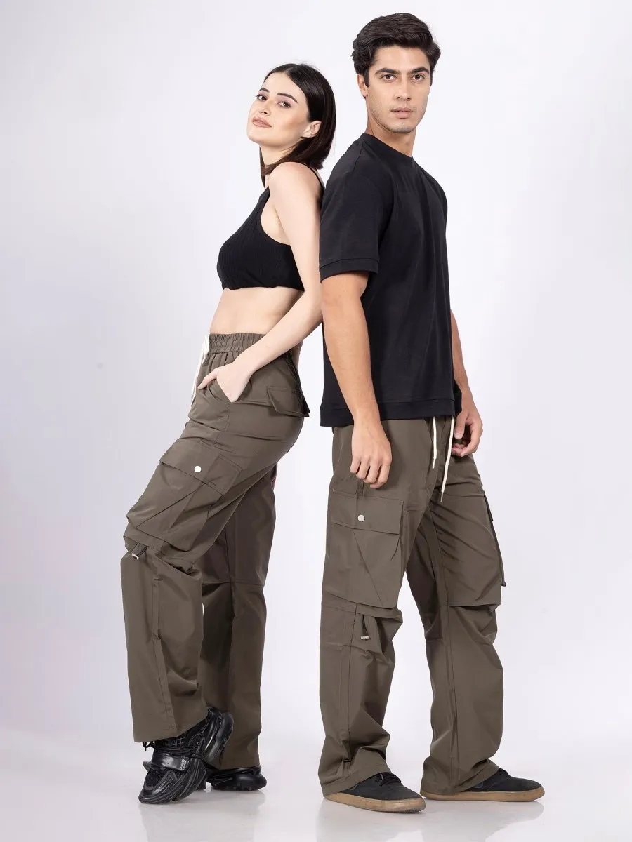 Urban Core Olive Parachute Pants [ Unisex ]