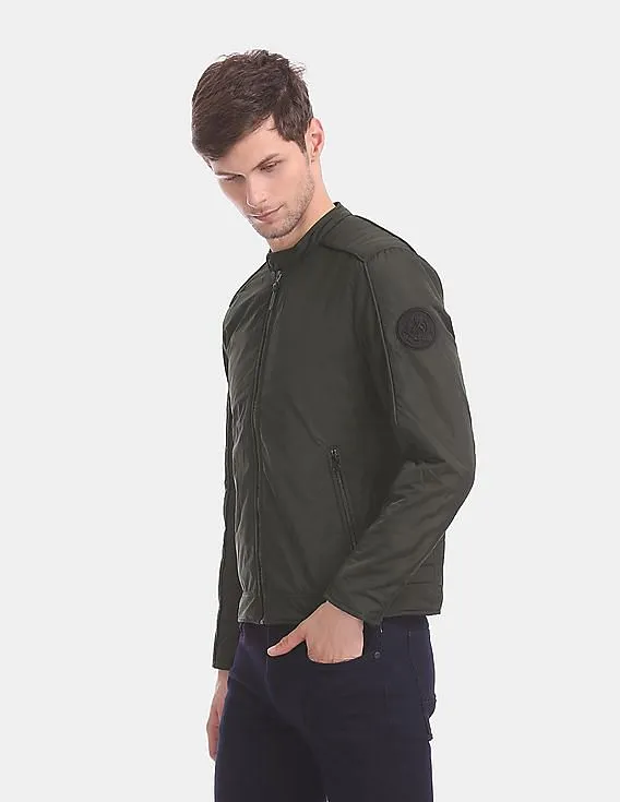 U.S. Polo Assn. Denim Co. Quilted Panel Biker Jacket