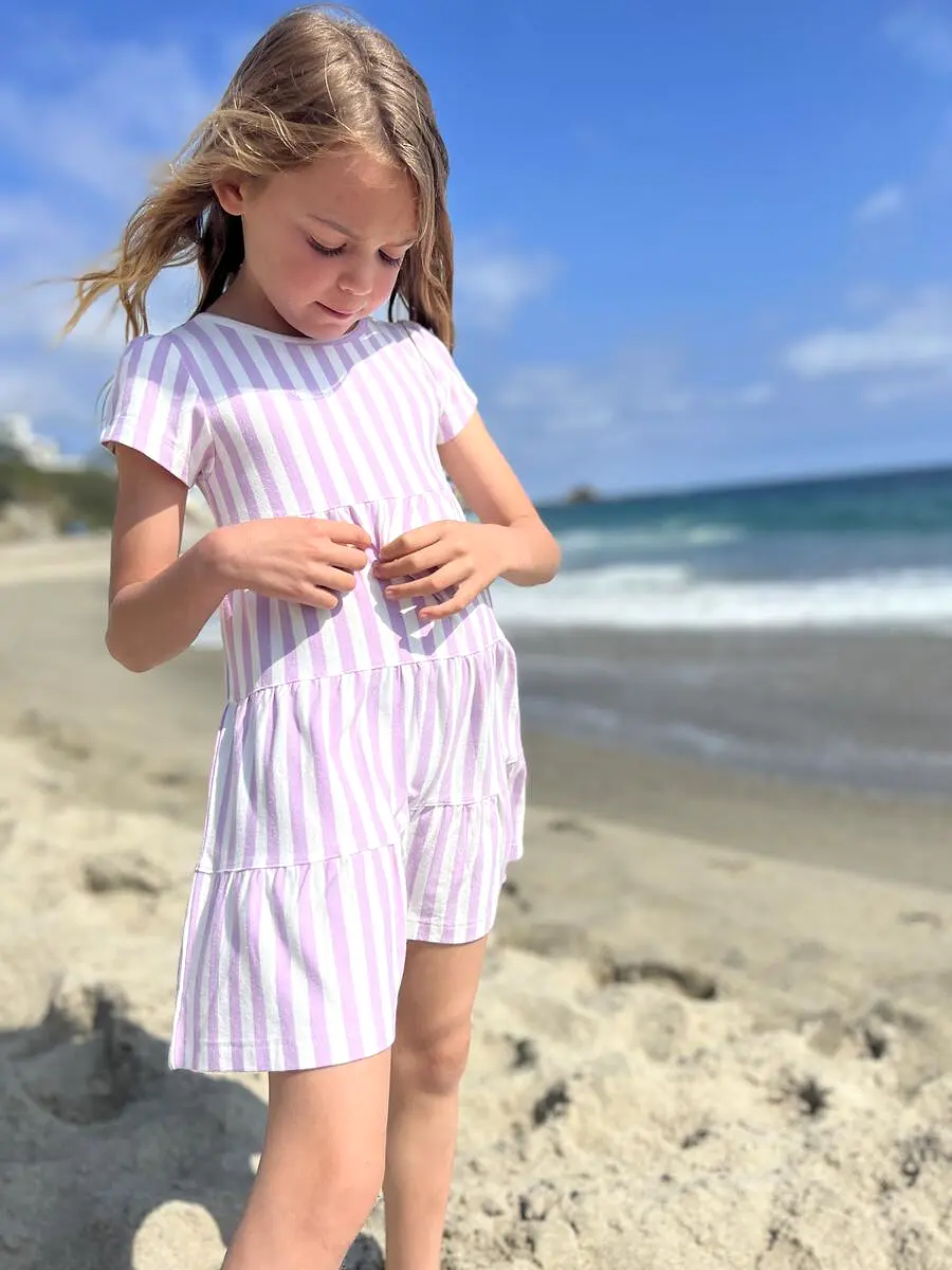 Vignette - Lavender Stripe Iona Dress