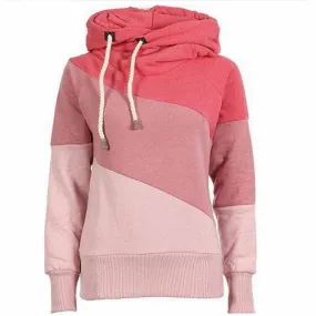 Women Sudaderas Mujer Hoody Autumn Winter Sportwear Thickening Patchwork Women Sweatshirt Hoodies 70031 GS