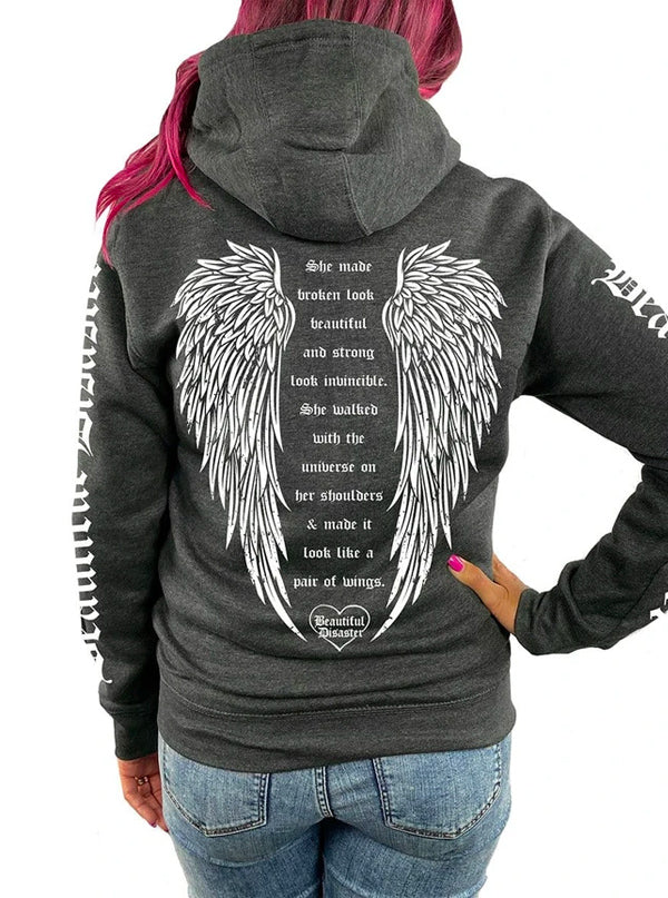 Women's Angel Zip Hoodie