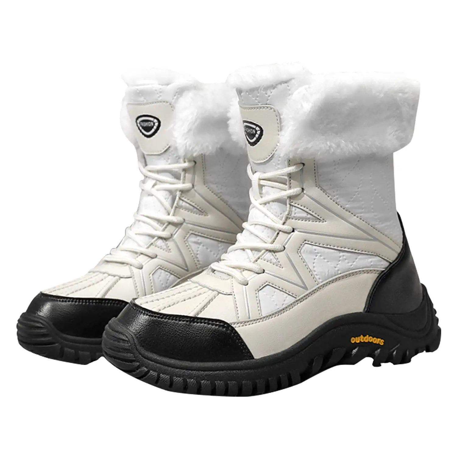 Women's Cold Weather Snow Boots Winter Walking Shoes Cotton Outdoor Booties