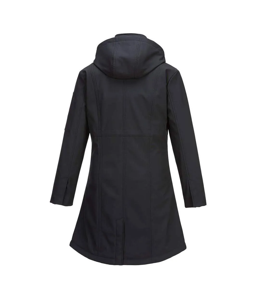 Womens/ladies carla soft shell jacket black Portwest