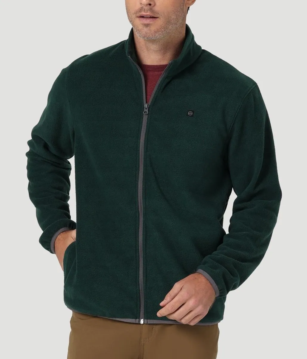 Wrangler Adams Full Zip Fleece Jacket Pine